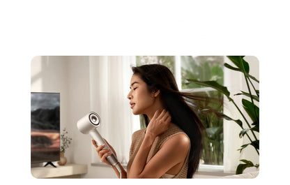 Portable Ionic Hair Dryer with Intelligent Heat Control White