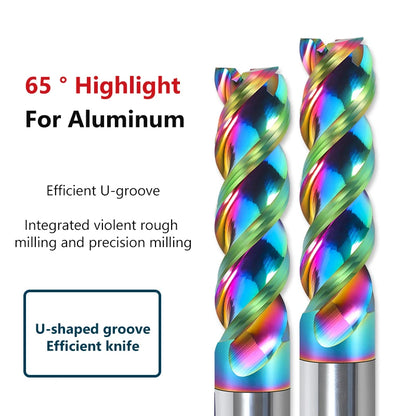 14x45mm HRC65 DLC Coated CNC Milling Cutter