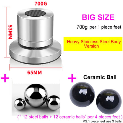 Large Ceramic HiFi Isolation Feet 4-Pack for Audio Gear