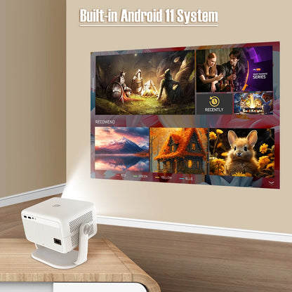 Smart 4K Home Cinema Projector Android 11 WiFi6 BT5.2