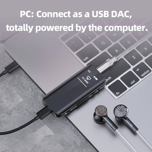 Portable Bluetooth DAC Headphone Amplifier with 3.5mm & 4.4mm Output