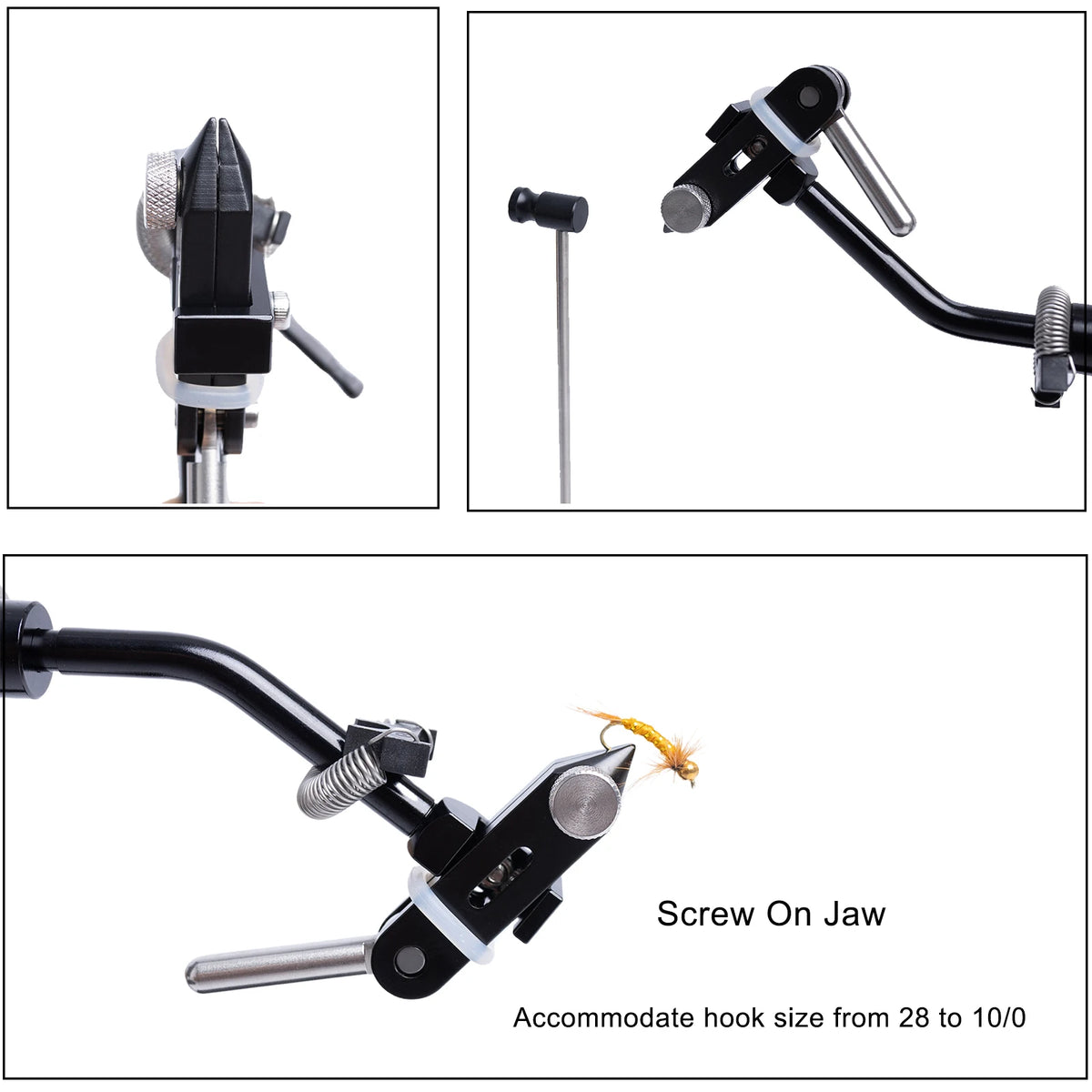Adjustable Rotary Fly Tying Vise for Artificial Fly Making