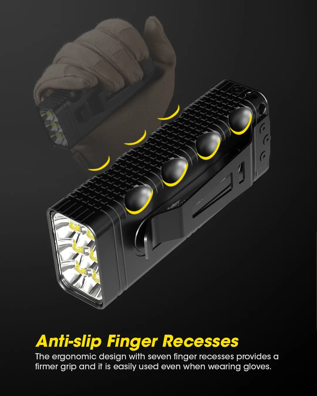 Ultra Bright Rechargeable Tactical Torch With Six LEDs