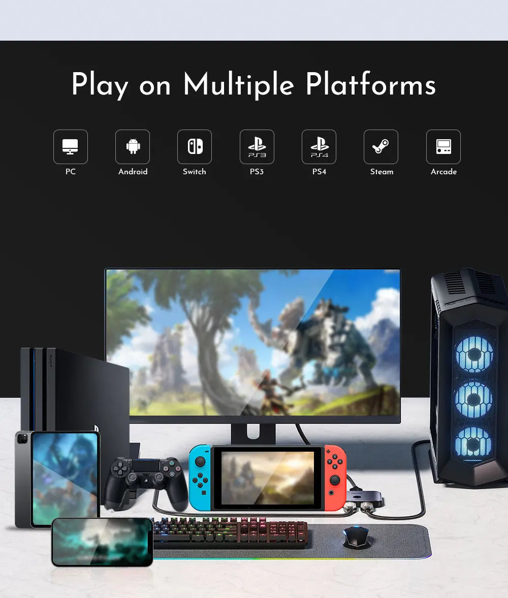 T16-30 Leverless Arcade Controller for Fighting Games