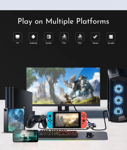 T16-30 Leverless Arcade Controller for Fighting Games
