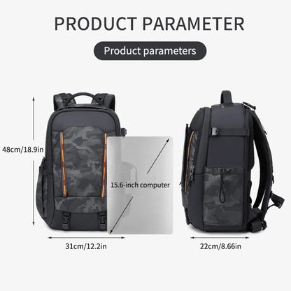 Portable Canvas Camera Bag for DSLR and Accessories Orange