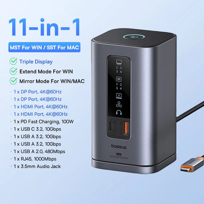 USB C Hub with 4K HDMI and PD 100W