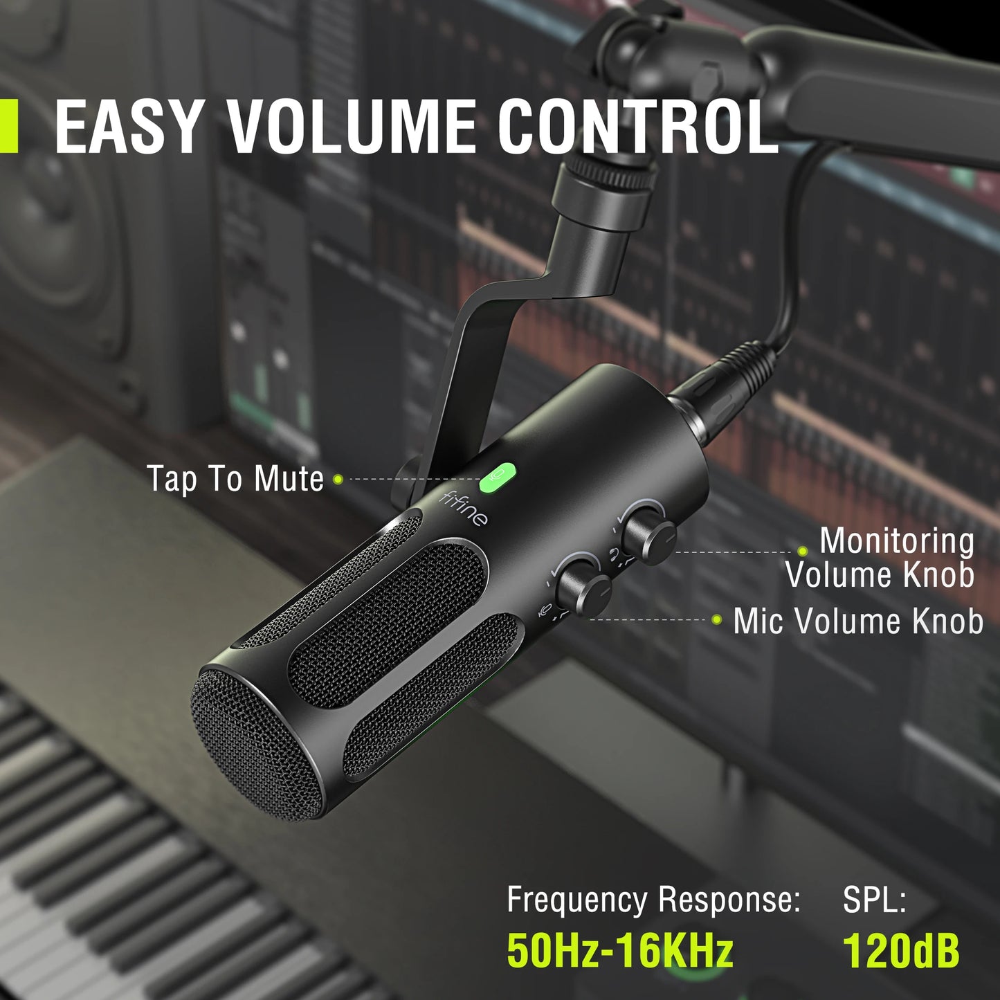 Premium Sound USB/XLR Microphone for Recording