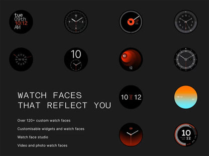 Orange Smartwatch Dual-Band GPS Heart Rate Monitor