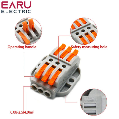 13 Port Push In Wire Connectors 50 Pack