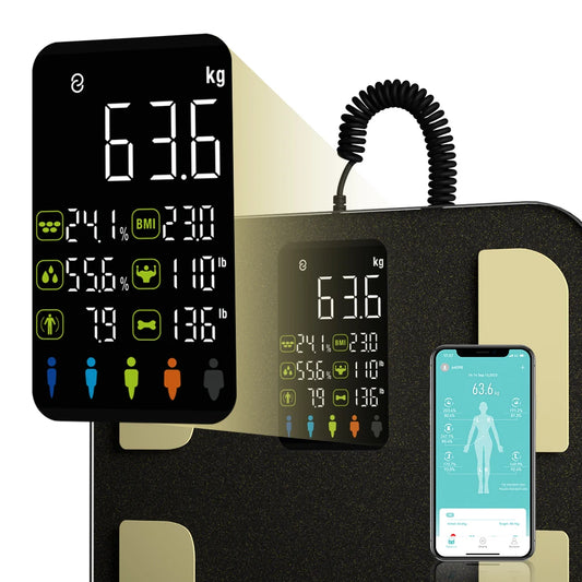 Digital Body Fat Scale with Smart Bioimpedance Tracking