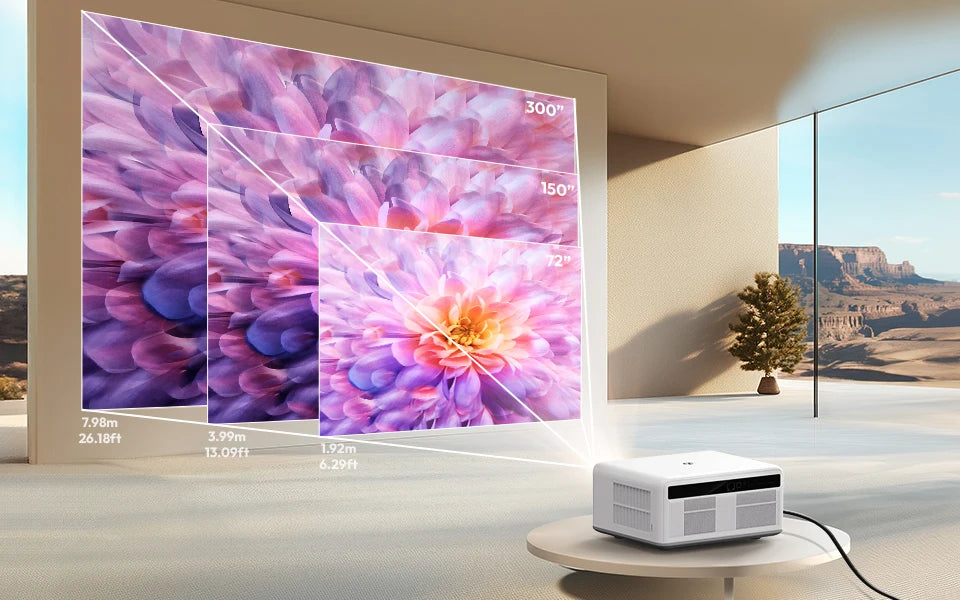Portable Smart Projector 1080p 4K Support WiFi 6