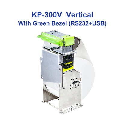 Vertical Thermal Kiosk Ticket Printer Green Bezel 80mm