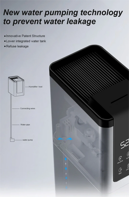 13L Grey Air Humidifier with UV Disinfection and Aroma Box