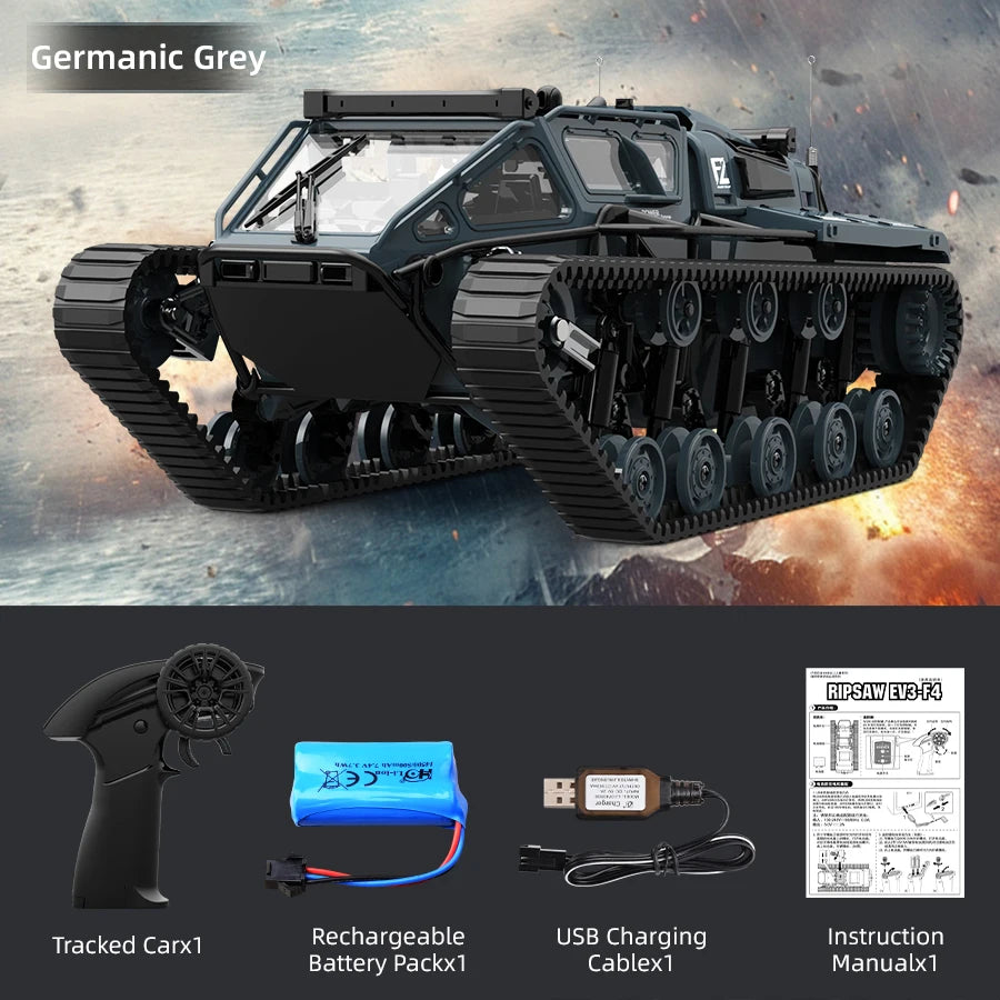 Remote Control Tracked Tank with LED Lights Off-Road