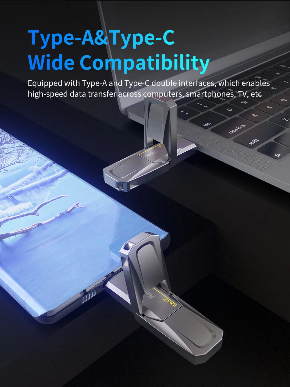 USB 3.2 Type-C Flash Drive 1TB 520MB/s