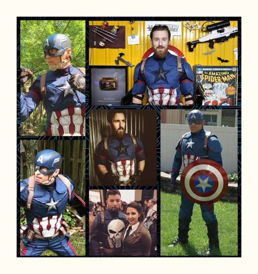 Captain America Wearable Cosplay Helmet Mask