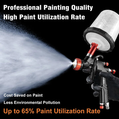 LVLP Spray Gun 1.7mm Nozzle Automotive Paint Air Tool
