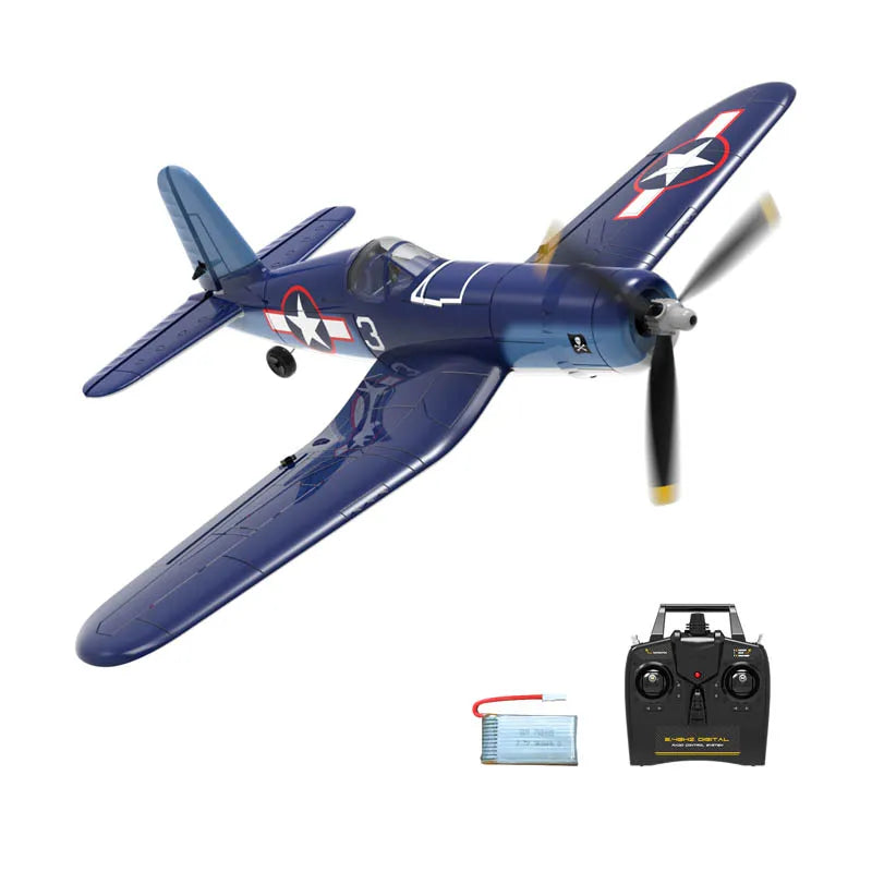 RC Fighter Plane 400mm Wingspan with One-Key Aerobatics