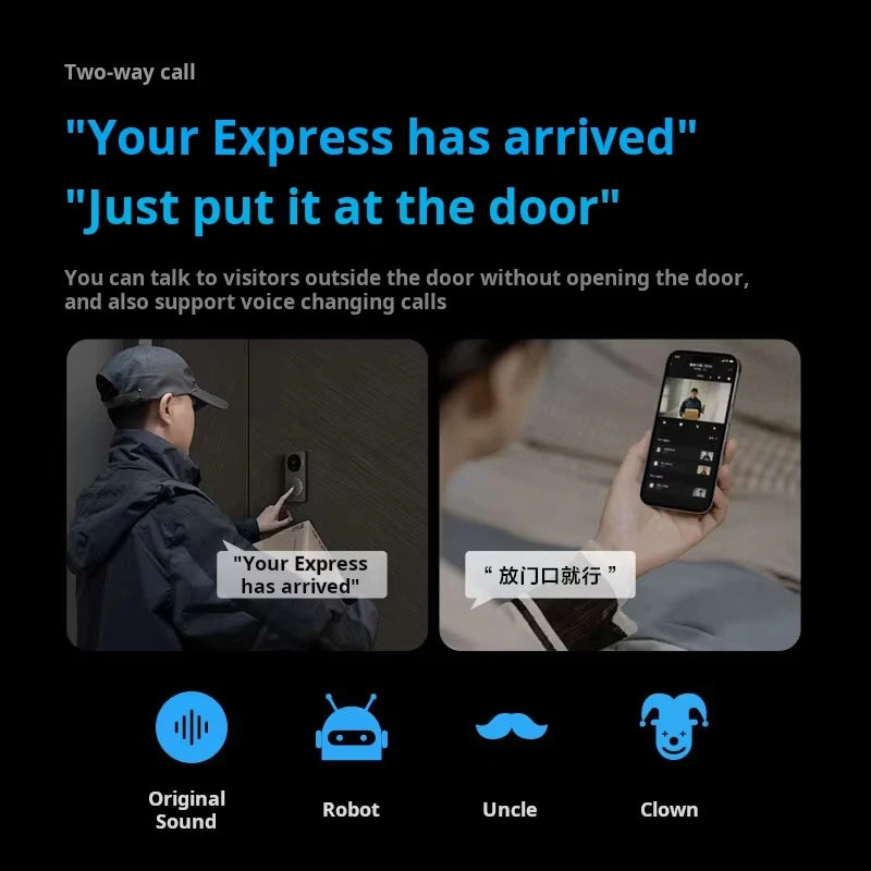 Wireless Video Doorbell with HD Camera and Smart Home Control