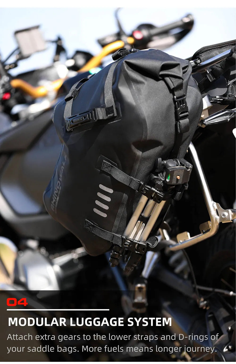 18L Waterproof Motorcycle Side Bags 2-Pack Compact Durable
