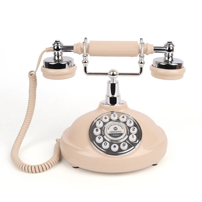 Retro Wedding Audio Guestbook Phone Beige Voice Message Recorder