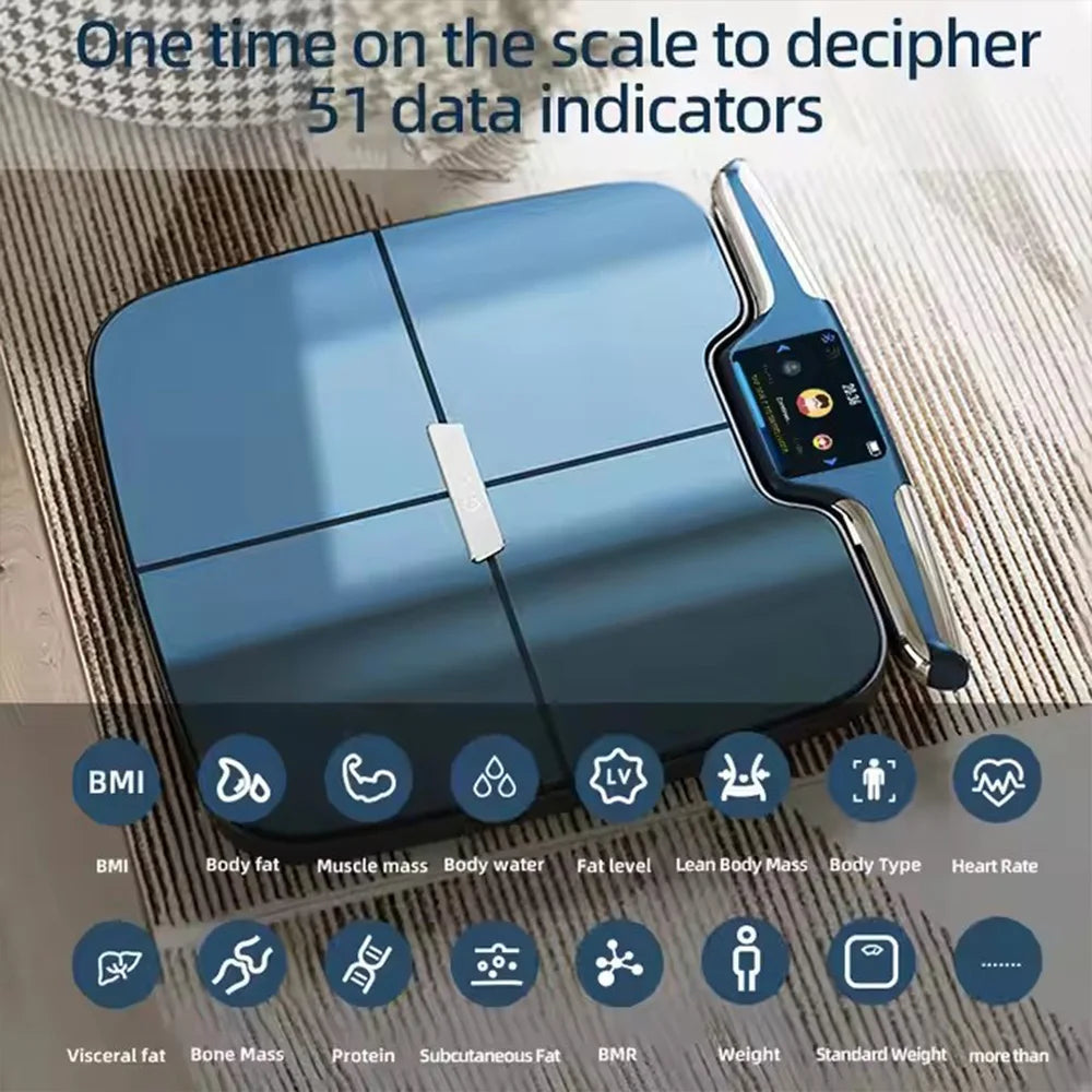 Smart WiFi Body Scale 8 Electrodes BMI Muscle Fat Analyzer