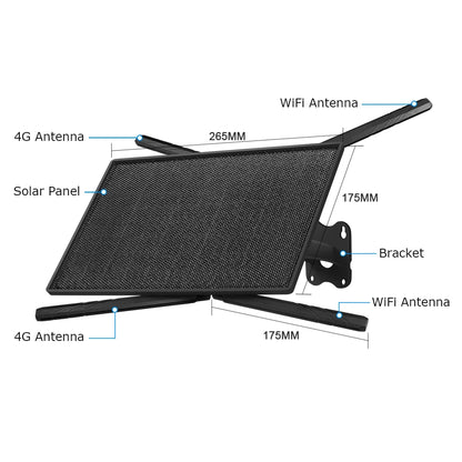 Portable 4G Solar Router with SIM Slot and 20100mAh Battery