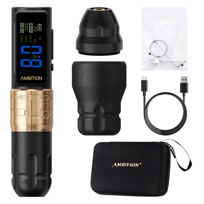 Professional Brushless Tattoo Pen Gold 2400mAh