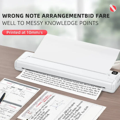 Portable A4 Thermal Printer Wireless Inkless Printing Machine