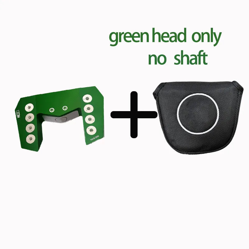 Green Zero Torque Golf Club Head for Mezz-Style Putter