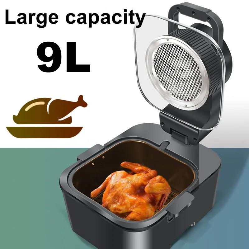 9L Smart Air Fryer Large Capacity Touch Screen Oven