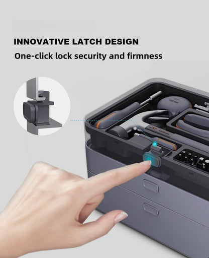 Complete Home Repair Tool Kit with Modular Storage Box