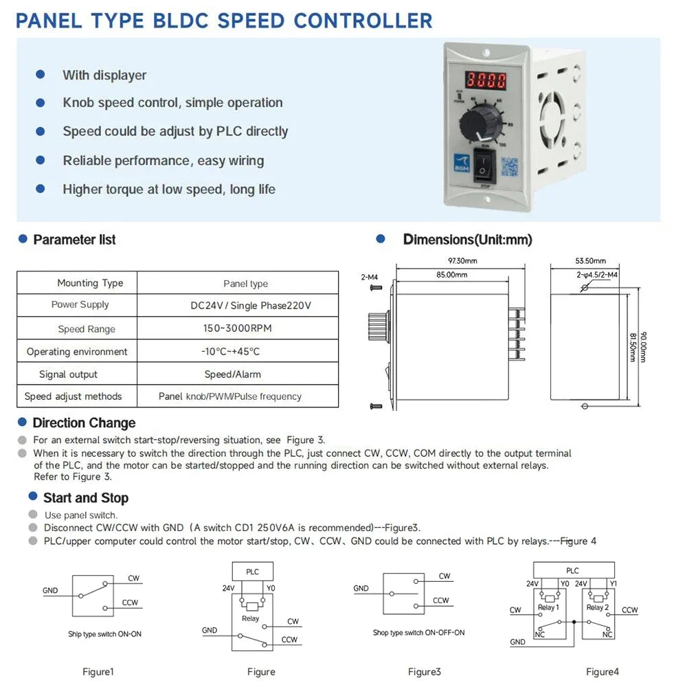 High-Speed 65W Double Shaft Motor Kit 600RPM