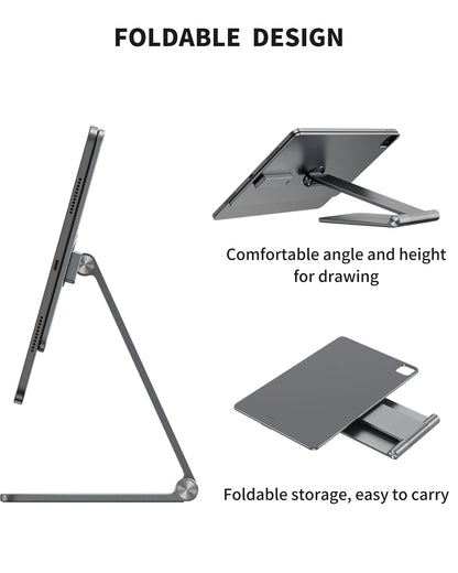 Foldable Magnetic Charging Stand for 12.9 Inch Tablet