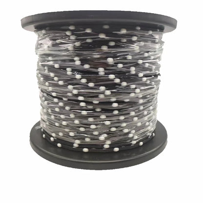 Waterproof RGB LED Pebble Pixel String Lights Black Wire