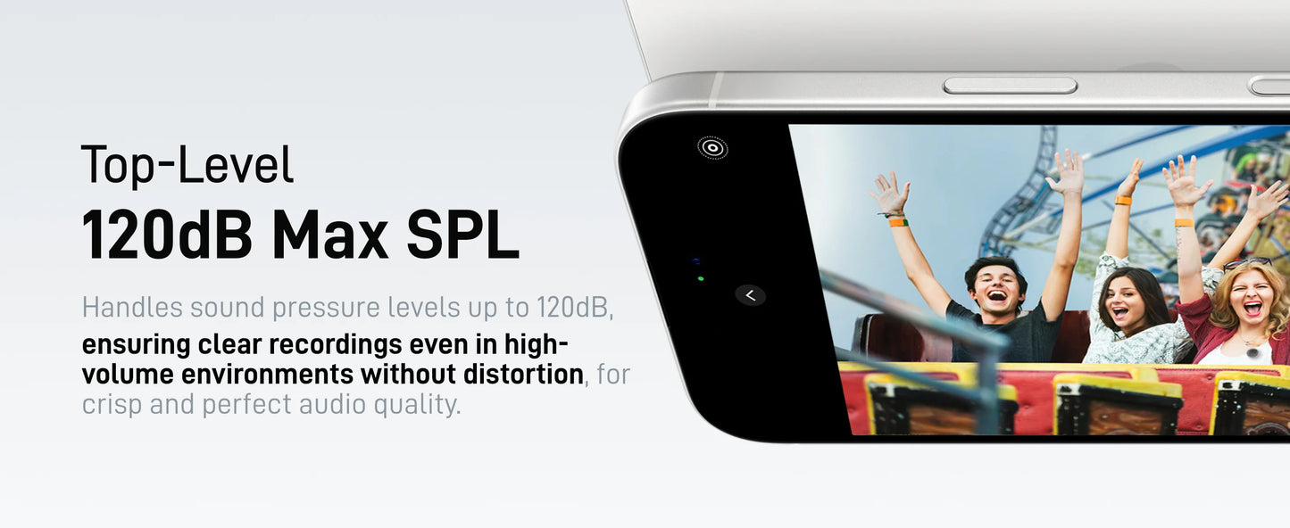 Wireless Lapel Microphone for iPhone with Noise Cancellation