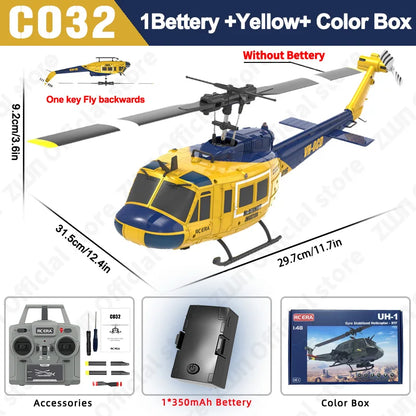 Yellow Remote Control Helicopter for Kids & Adults