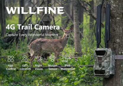 4G Wireless Infrared Trail Camera 24MP with GPS Tracking