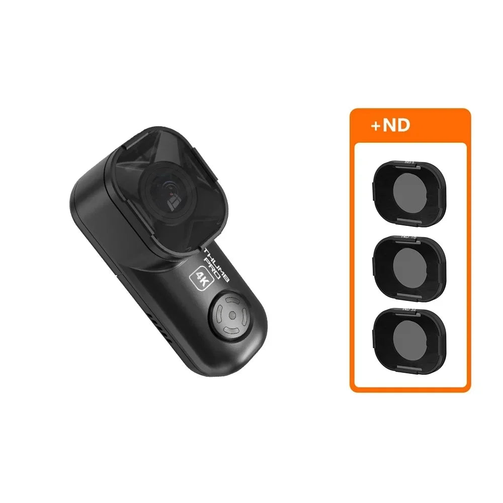 4K Action Camera with ND Filter Set & Built-in Gyro