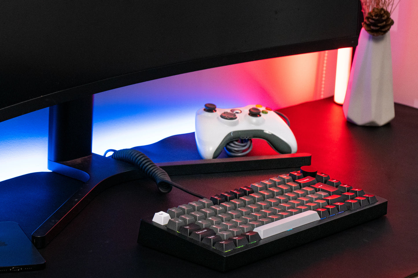 75% Mechanical Keyboard  Hot Swap RGB Black Silver