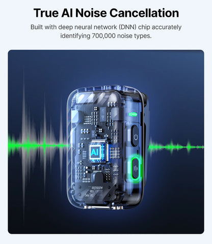 Wireless Lavalier Lapel Microphone for iPhone & Android
