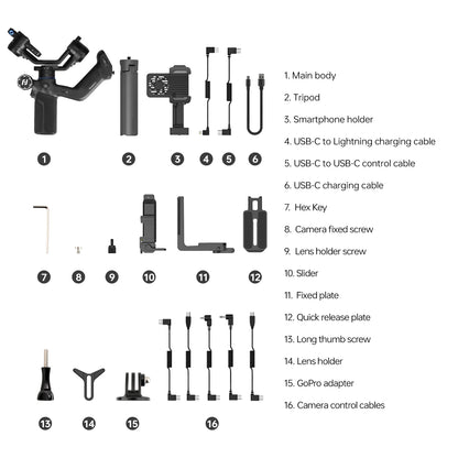 3 Axis Smartphone Stabilizer Mini 3 Camera Version