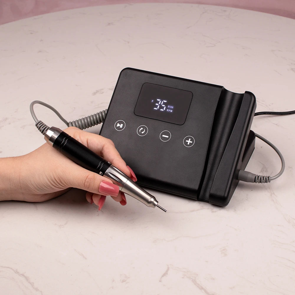 Black 65W Professional Nail Drill with Stand