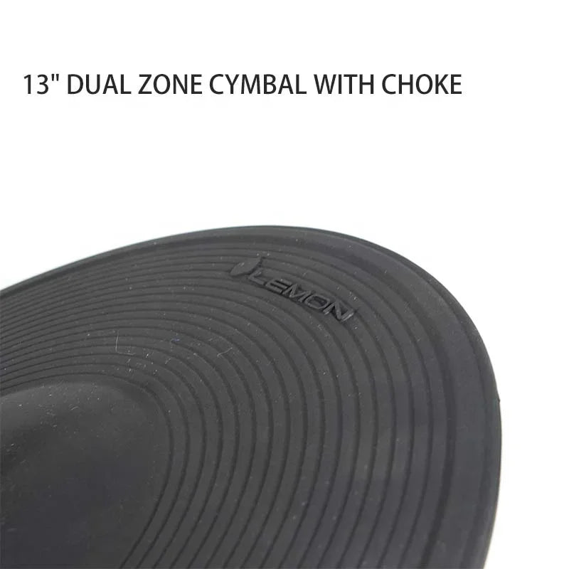 13-Inch Dual Zone Electronic Drum Crash Cymbal with Choke