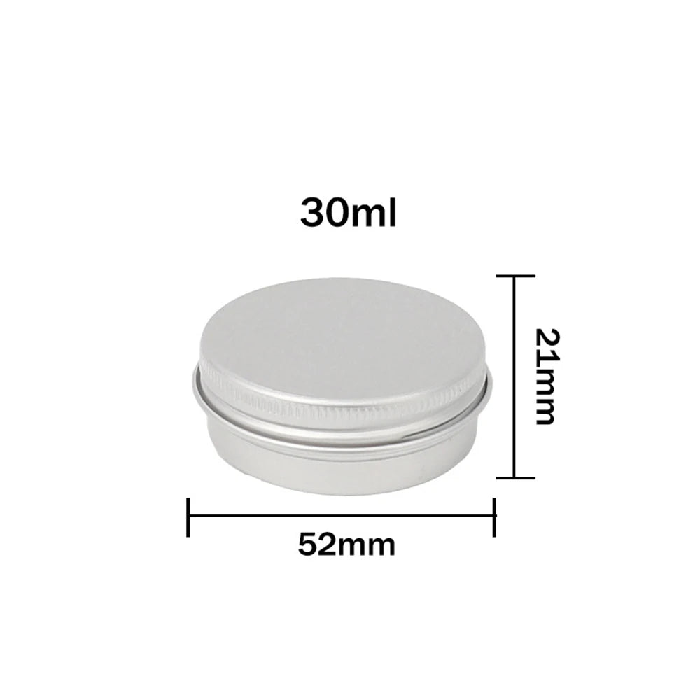 30ml Aluminum Cosmetic Jars 200 Pack Leakproof Round Tins