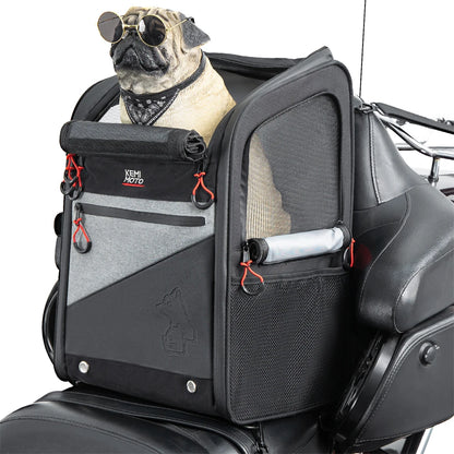 Portable Motorcycle Pet Carrier Backpack 44L for Dogs and Cats