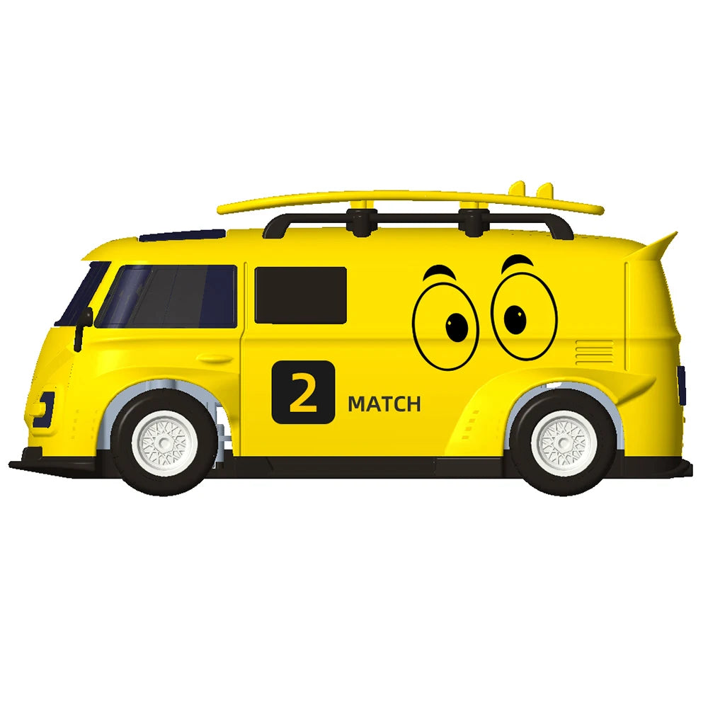 1:64 Mini RC Racing Car 2.4GHz Yellow