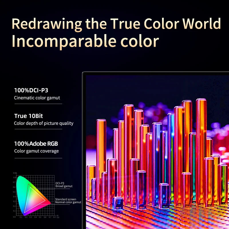 13.3-Inch 4K OLED Portable Monitor Touchscreen USB-C