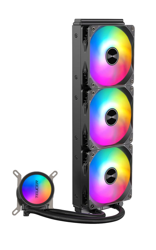 360mm RGB CPU Water Cooler All in One Black